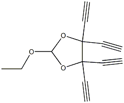 1,3-Dioxolane,2-ethoxy-4,4,5,5-tetraethynyl-(9CI) Structure