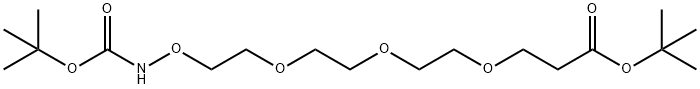 Boc-Aminoxy-PEG3-OtBu Structure