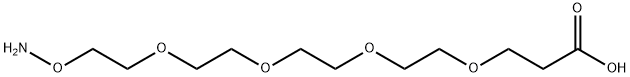 Aminoxy-PEG4-acid Structure