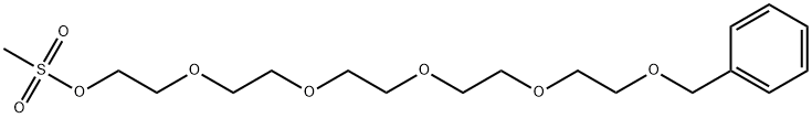 Benzyl-PEG6-Mes 구조식 이미지