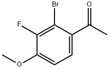2-Bromo-3-fluoro-4-methoxyacetophenone 구조식 이미지