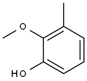 2-Methoxy-3-methylphenol Structure