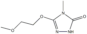 3H-1,2,4-Triazol-3-one,2,4-dihydro-5-(2-methoxyethoxy)-4-methyl-(9CI) Structure