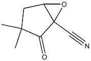 6-Oxabicyclo[3.1.0]hexane-1-carbonitrile,3,3-dimethyl-2-oxo-(9CI) 구조식 이미지