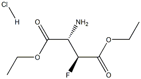 D-아스파라긴산,3-플루오로-,디에틸에스테르,염산염,에리스로-(9CI) 구조식 이미지