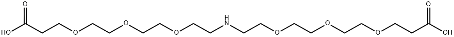NH-(PEG3-acid)2 구조식 이미지