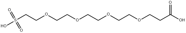 Carboxy-PEG4-sulfonic acid 구조식 이미지