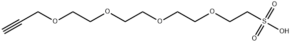 Propargyl-PEG4-sulfonic acid Structure