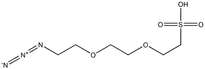 Azido-PEG2-sulfonic acid Structure