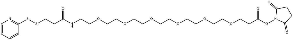 SPDP-PEG6-NHS ester 구조식 이미지