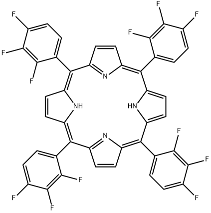 meso-Tetra (2,3,4-trifluorophenyl) porphine Structure