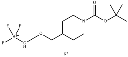 Potassium (1-Boc-4-piperidinylmethoxyoxy)methyltrifluoroborate Structure