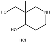 3-(Hydroxymethyl)-3-Methylpiperidin-4-Ol Hydrochloride(WX601440) 구조식 이미지