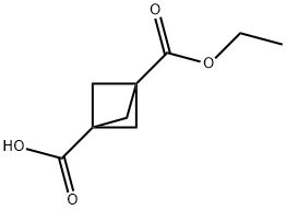 3-(Ethoxycarbonyl)Bicyclo[1.1.1]Pentane-1-Carboxylic Acid(WXC03927) 구조식 이미지