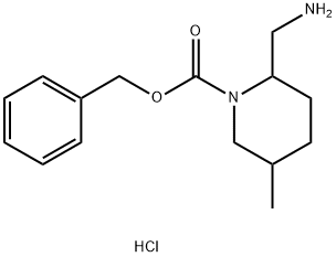 Benzyl 2-(Aminomethyl)-5-Methylpiperidine-1-Carboxylate Hydrochloride(WX601349) 구조식 이미지