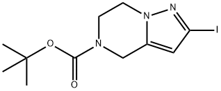 Tert-Butyl 2-Iodo-6,7-Dihydropyrazolo[1,5-A]Pyrazine-5(4H)-Carboxylate(WX141846) 구조식 이미지