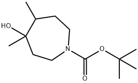 Tert-Butyl 4-Hydroxy-4,5-Dimethylazepane-1-Carboxylate(WX641140) 구조식 이미지