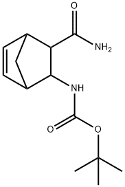 (RAC)-TERT-BUTYL (3-CARBAMOYLBICYCLO[2.2.1]HEPT-5-EN-2-YL)CARBAMATE 구조식 이미지