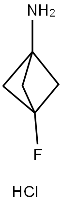 3-fluorobicyclo[1.1.1]pentan-1-amine hydrochloride(WX120752S1) Structure