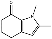 7H-Indol-7-one,1,4,5,6-tetrahydro-1,2-dimethyl-(9CI) Structure