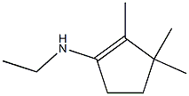 1-Cyclopenten-1-amine,N-ethyl-2,3,3-trimethyl-(9CI) Structure