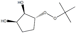 1,2-Cyclopentanediol,3-[(1,1-dimethylethyl)dioxy]-,(1-alpha-,2-alpha-,3-bta-)-(9CI) Structure