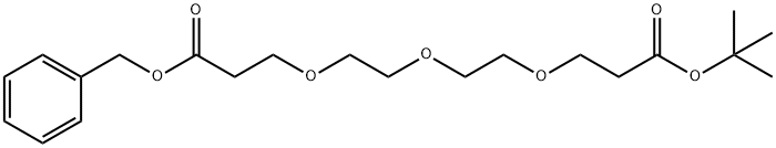 Benzyloxy carbonyl-PEG3-t-butyl ester Structure