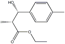 Benzenepropanoic acid, -ba--hydroxy--alpha-,4-dimethyl-, ethyl ester, (R*,S*)- (9CI) Structure