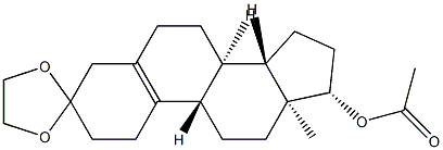 17β-Acetyloxyestr-5(10)-en-3-one ethylene acetal Structure