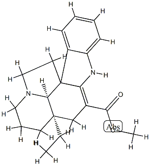 Aspidospermidine-3-carboxylic acid, 2,3-didehydro-, methyl ester, (±)- Structure