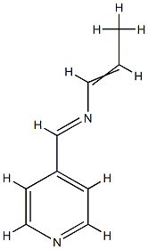 1-Propen-1-amine,N-(4-pyridinylmethylene)-(9CI) Structure