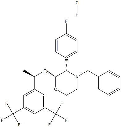 Aprepitant Impurity B Enantiomer Hydrochloride Structure