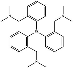 Tris[2-[(dimethylamino)methyl]phenyl-C,N]bismuth 구조식 이미지