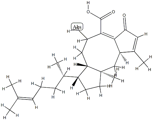 8-Hydroxy-5-oxoophiobola-3,6,19-trien-25-oic acid Structure