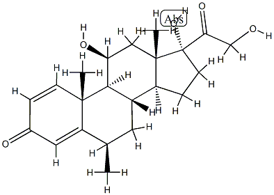 6β-Methylprednisolone Structure