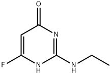 4(1H)-Pyrimidinone,2-(ethylamino)-6-fluoro-(9CI) 구조식 이미지