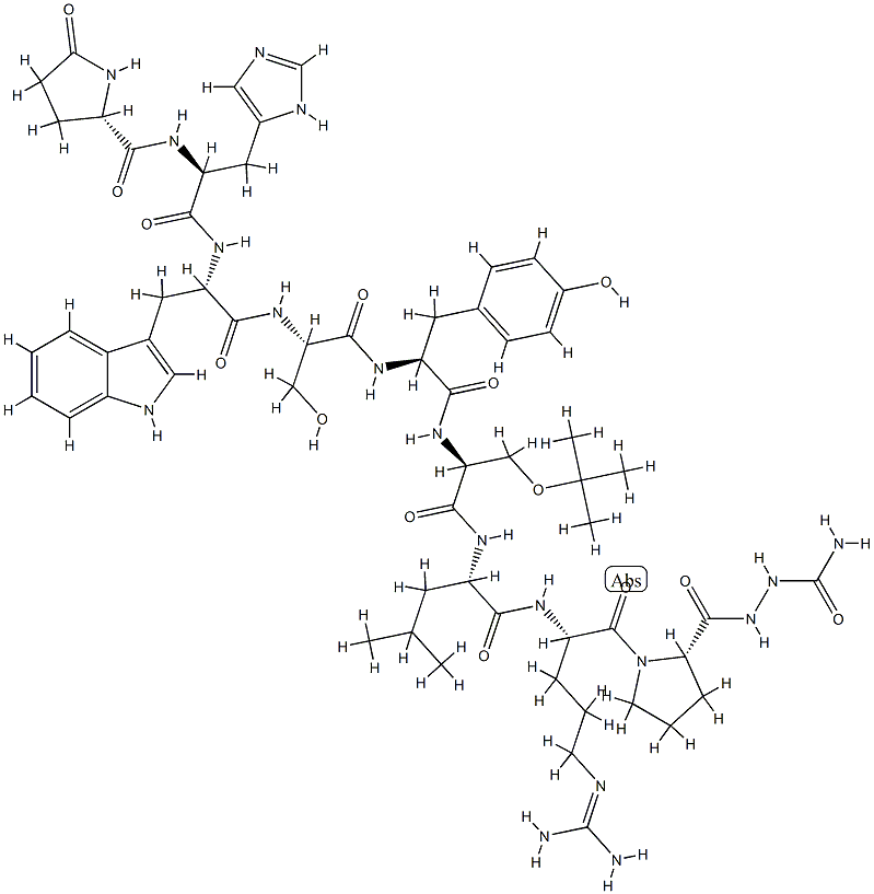(Ser(tBu)6,Azagly10)-LHRH Structure