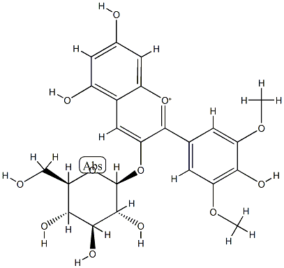 Malvidin 3-O-glucoside Structure