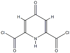 2,6-Pyridinedicarbonyl dichloride, 1,4-dihydro-4-oxo- 구조식 이미지