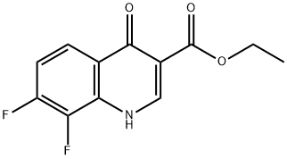 Ethyl-7,8-difluoro-4-hydroxy-quinoline-3-carboxylate（WS204676） 구조식 이미지