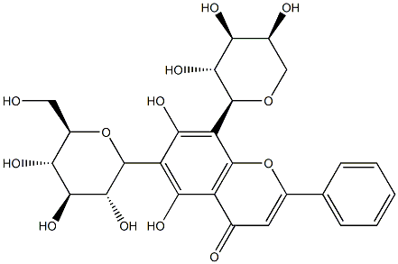 Chrysin 6-C-glucoside 8-C-arabinoside Structure