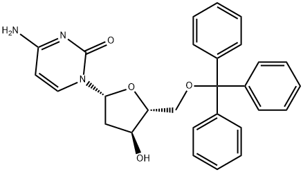 2'-데옥시-5'-O-(트리페닐메틸)시티딘 구조식 이미지