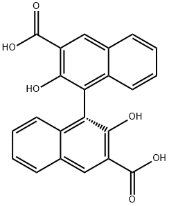 (aR)-2,2'-디히드록시-1,1'-비나프탈렌-3,3'-디카르복실산 구조식 이미지