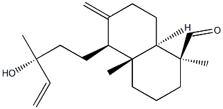 13-Hydroxylabda-8(17),14-diene-19-one 구조식 이미지