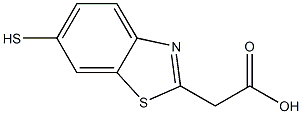 2-벤조티아졸아세트산,6-메르캅토-(9CI) 구조식 이미지