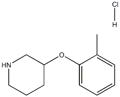 3-(2-methylphenoxy)-Piperidine hydrochloride (1:1) Structure