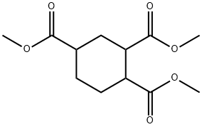 트리메틸1,2,4-시클로헥산트리카르복실레이트(시스및트랜스혼합물) 구조식 이미지