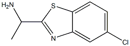 2-벤조티아졸메탄아민,5-클로로-알파-메틸-(9CI) 구조식 이미지