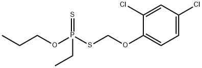 Ethyldithiophosphonic acid S-[(2,4-dichlorophenoxy)methyl]=O-propyl ester Structure