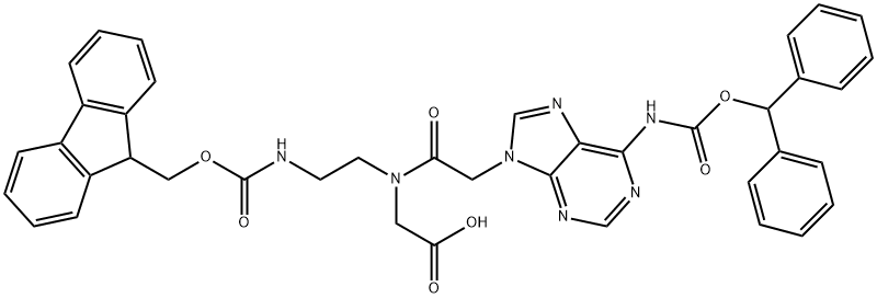 FMoc-PNA-A(Bhoc)-OH Structure